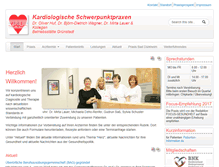 Tablet Screenshot of cardio-gruenstadt.de